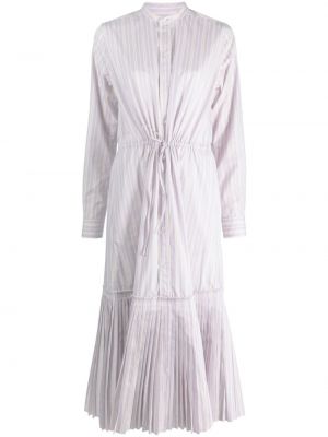 Linased puuvillased puuvillased kleit Polo Ralph Lauren valge