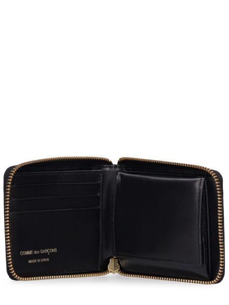 Kožená peňaženka na zips Comme Des Garçons Wallet hnedá