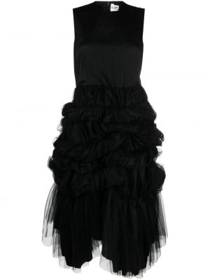 Μίντι φόρεμα Noir Kei Ninomiya μαύρο