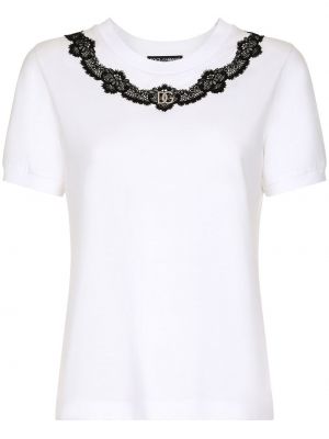 Тениска с дантела Dolce & Gabbana