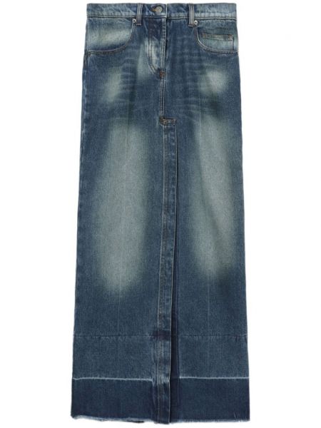 Modré džínová sukně s vysokým pasem Nº21