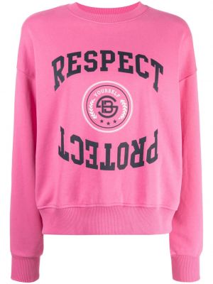 Sweatshirt aus baumwoll mit print Studio Tomboy pink