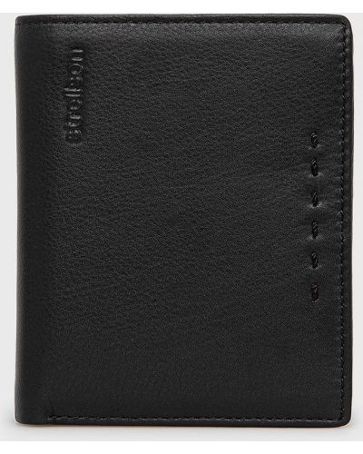 Kožená peněženka Strellson černá