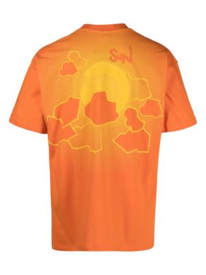 Raštuotas medvilninis marškinėliai Objects Iv Life oranžinė