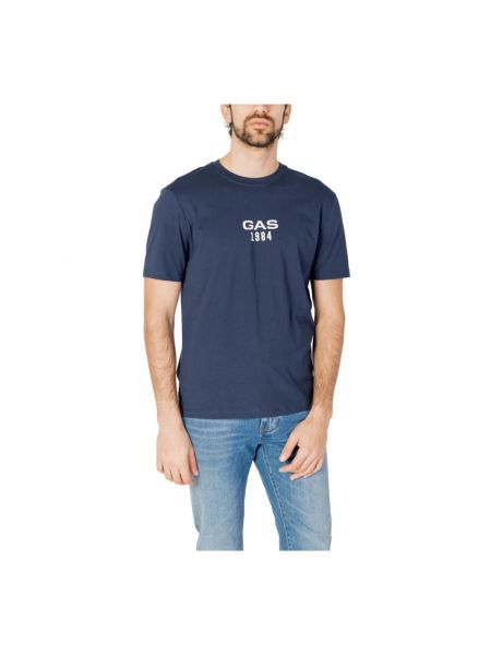 T-shirt Gas blau