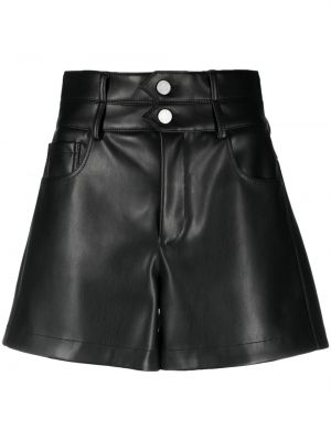 Imitert skinn skinn shorts Philosophy Di Lorenzo Serafini svart