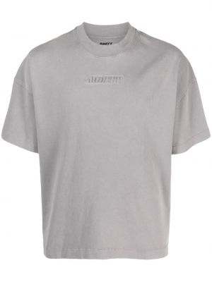Bavlnené tričko Mouty sivá