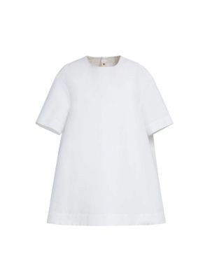 Sukienka mini bawełniana Marni biała