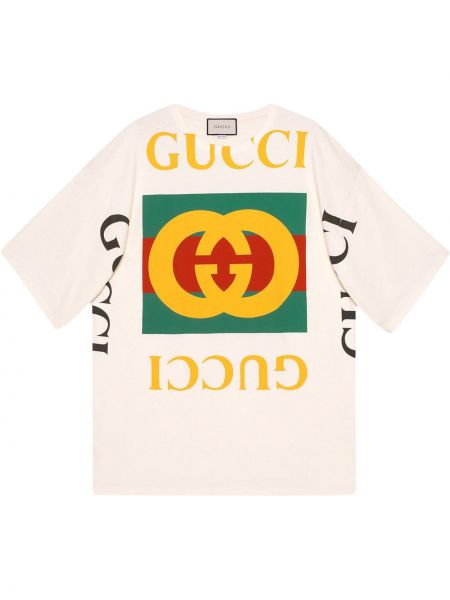 Camiseta oversized Gucci beige