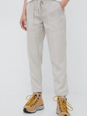 Jack Wolfskin pantaloni de exterior Mojave femei, culoarea bej, drept, medium waist