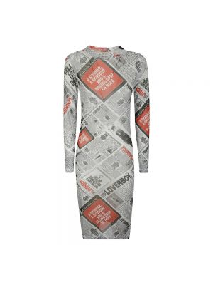 Sukienka midi z siateczką Loverboy By Charles Jeffrey biała