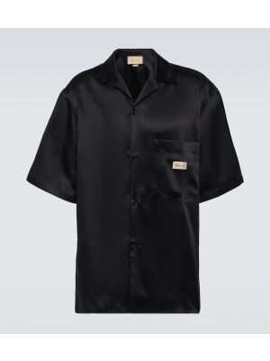 Риза бродирана Gucci черно