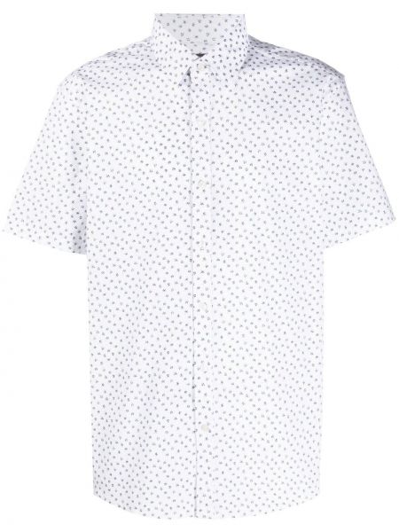 Bavlnená košeľa s potlačou Michael Kors biela