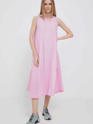 Midi haljina oversized Deha ružičasta