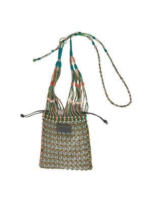 Zielona torebka skórzana Antik Batik