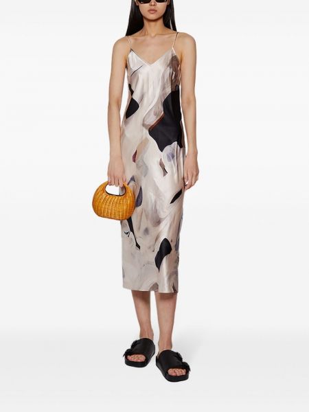 Midi šaty s potiskem s abstraktním vzorem Ace Harper