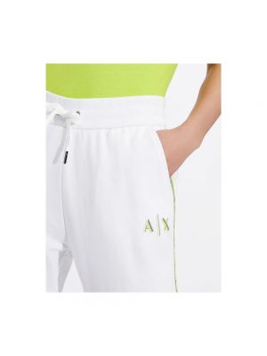 Pantalones de chándal Armani Exchange blanco
