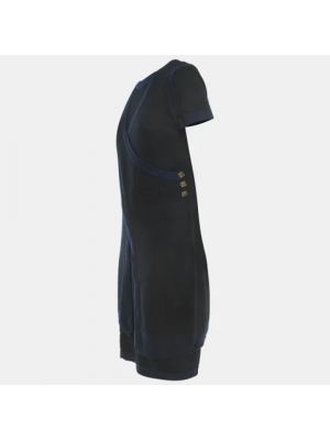 Vestido de cachemir con estampado de cachemira Chanel Vintage negro