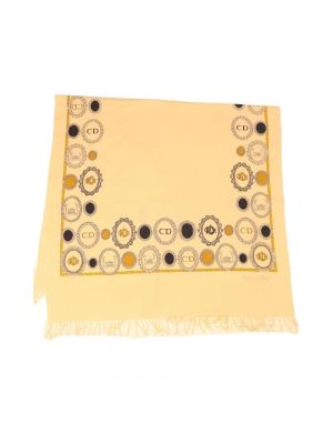 Bufanda de algodón Dior Vintage beige