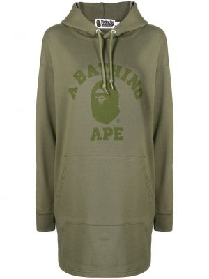 Obleka s potiskom A Bathing Ape® zelena