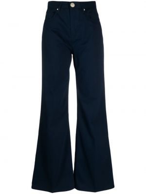 Pantalon taille haute large Ami Paris bleu