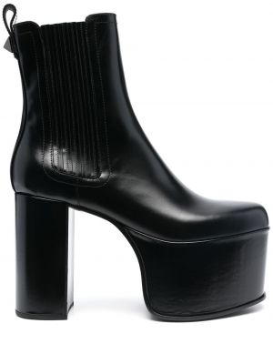 Iš natūralios odos guminiai batai Valentino Garavani juoda