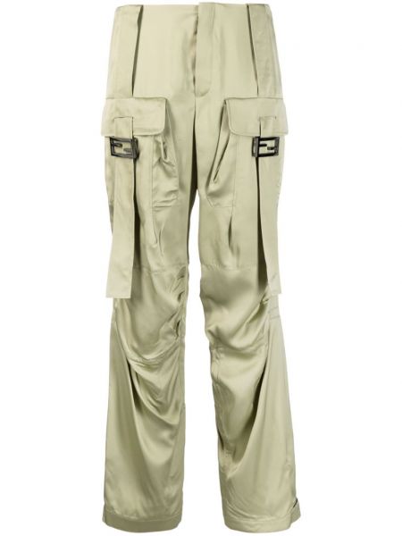 Pantalon cargo avec poches Fendi vert