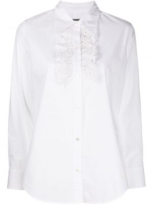 Кружевная блузка на шнуровке Nili Lotan, белый