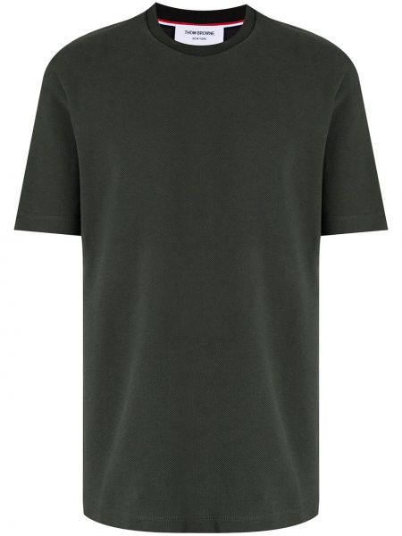 Camiseta de cuello redondo Thom Browne verde