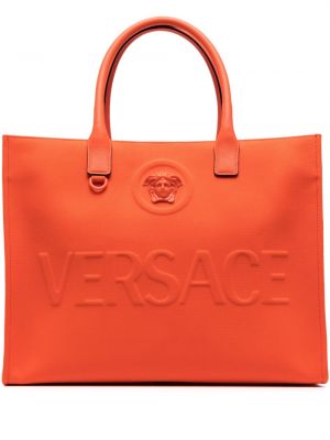 Шопинг чанта Versace оранжево