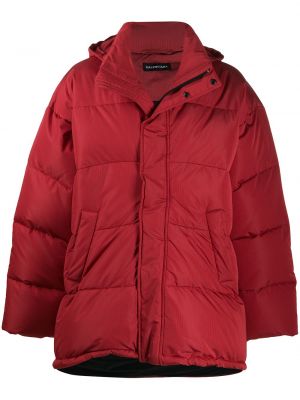 Abrigo corto acolchado Balenciaga rojo