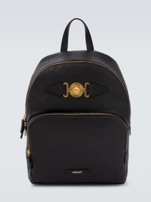 Kožený batoh Versace čierna