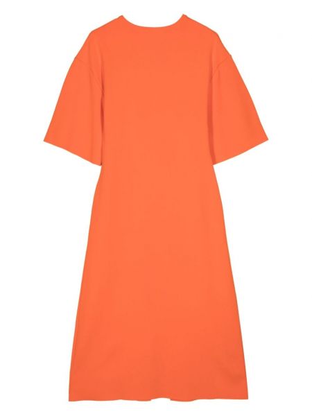 Midi šaty Stella Mccartney oranžové