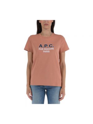 Koszulka A.p.c. pomarańczowa