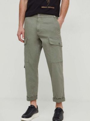 Тканевые брюки Pepe Jeans зеленые