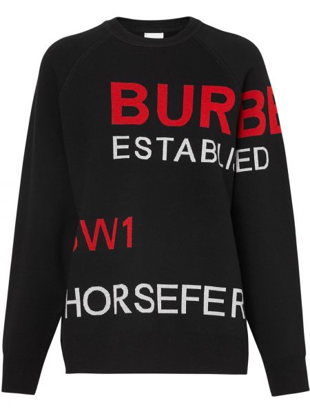 Jersey de tela jersey Burberry negro