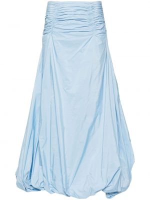 Drapované dlouhá sukně Anna October modré