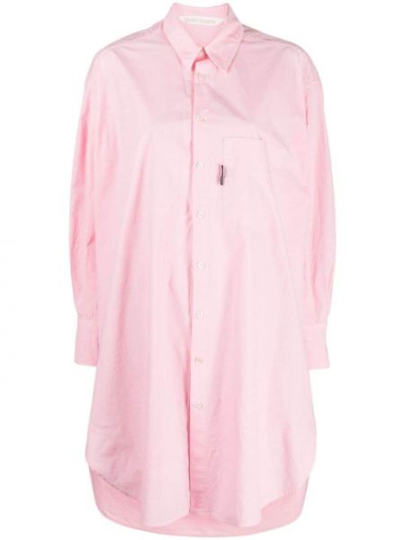 Mini-abito di cotone Palm Angels rosa