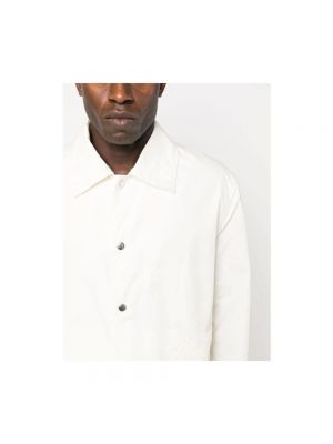 Camisa de algodón con estampado Jil Sander blanco