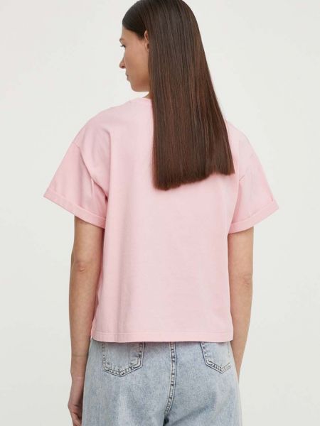 Bavlněné tričko Ba&sh růžové