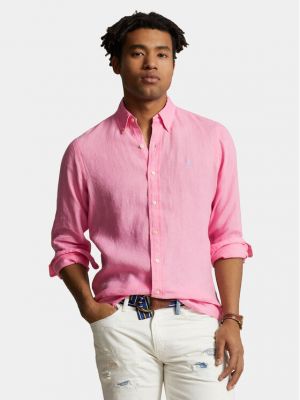 Košulja slim fit Polo Ralph Lauren ružičasta