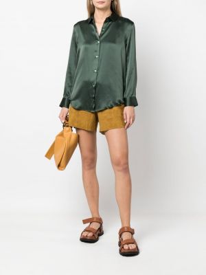 Šilkinė marškiniai Paula žalia