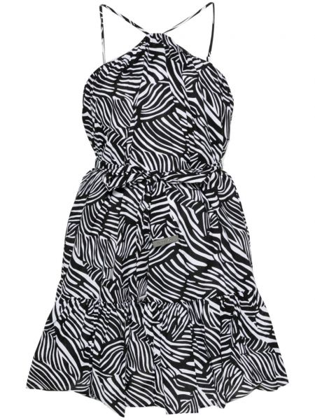 Lepršava haljina s printom sa zebra printom Michael Michael Kors