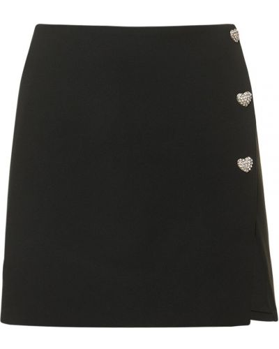 Mini sukně s knoflíky Self-portrait černé