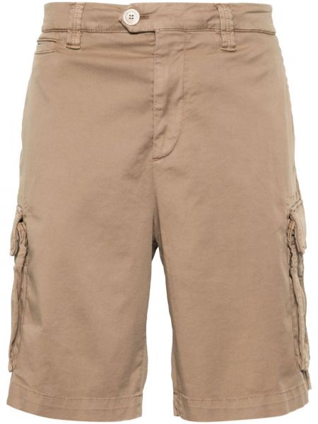 Shorts cargo avec poches Brunello Cucinelli marron