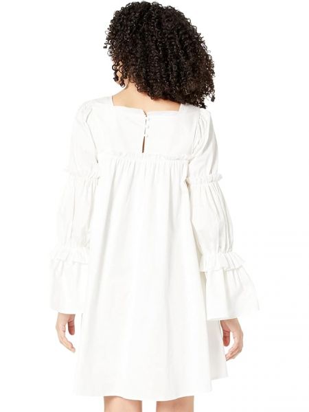 Асимметричное платье мини Moon River белое