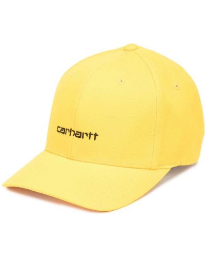 Gorra con bordado Carhartt Wip amarillo