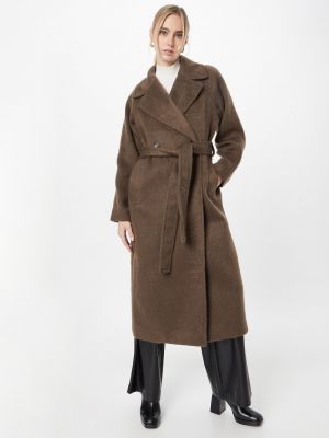 Пальто Weekday коричневое