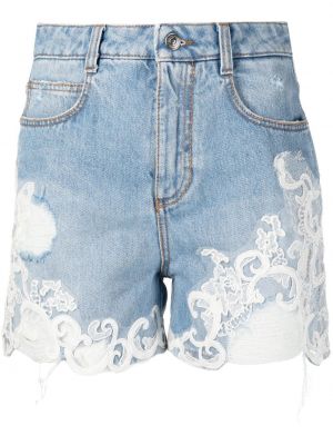 Blonder jeans-shorts Ermanno Scervino blå