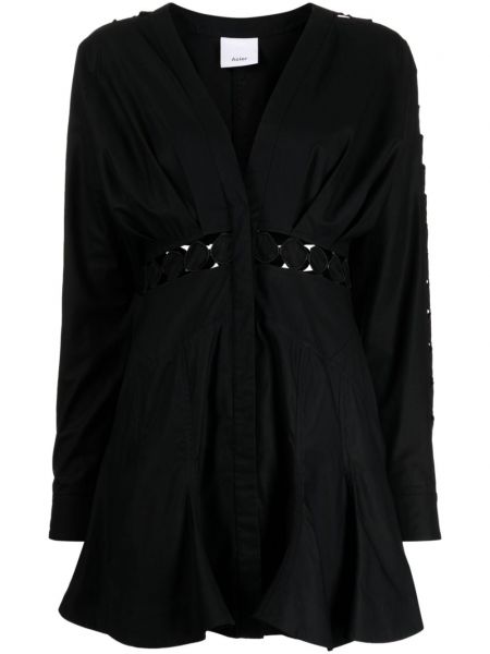 Βαμβακερή φόρεμα Acler μαύρο